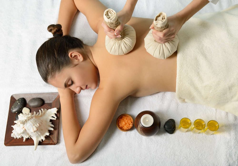 Thai herbal massage